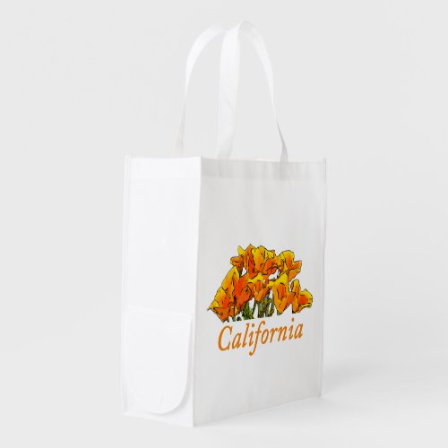 california-poppies-with-california-text-grocery-bag