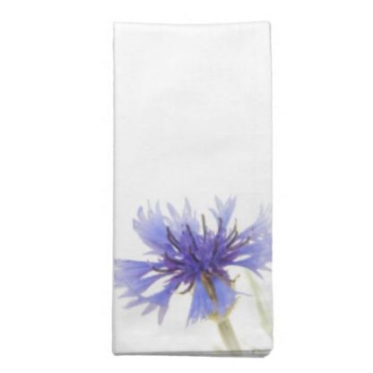 high   contrast   blue   cornflower   floral   photo   napkin