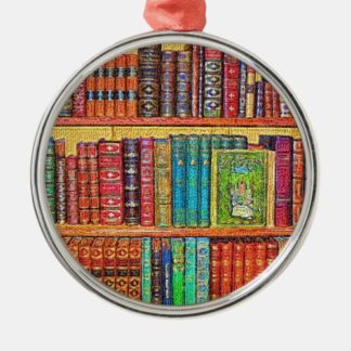 library-books-metal-ornament