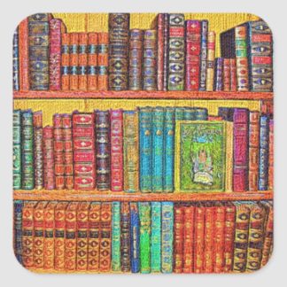 library-books-square-sticker