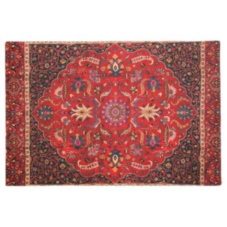 red persian rug doormat