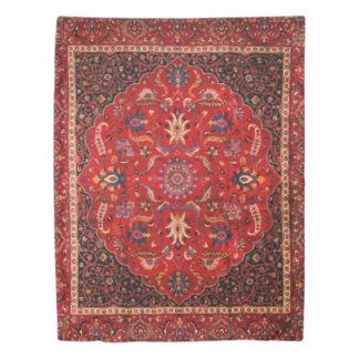 red-persian-rug-from-mashhad-duvet-cover
