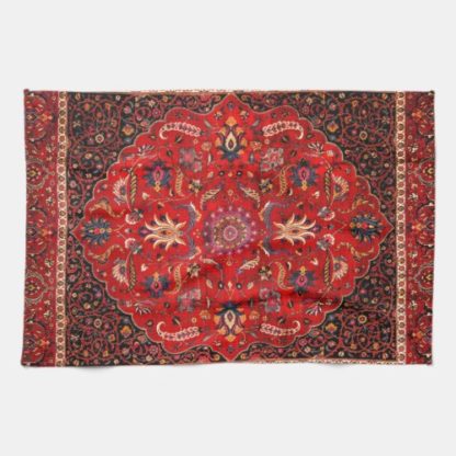 persian rug kitchen towel