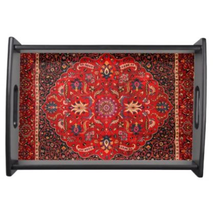 red-persian-rug-from-mashhad-serving-tray