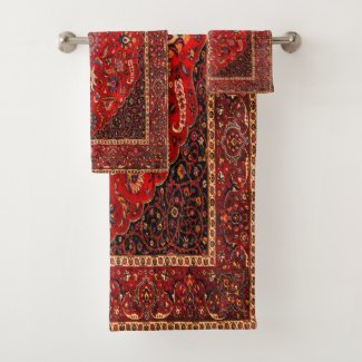 persian rug bath towel set
