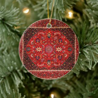 Persian Rug Ceramic Ornament Tree