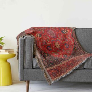Persian Rug Throw Blanket Couch