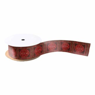 Red Persian Rug Satin Ribbon Spool